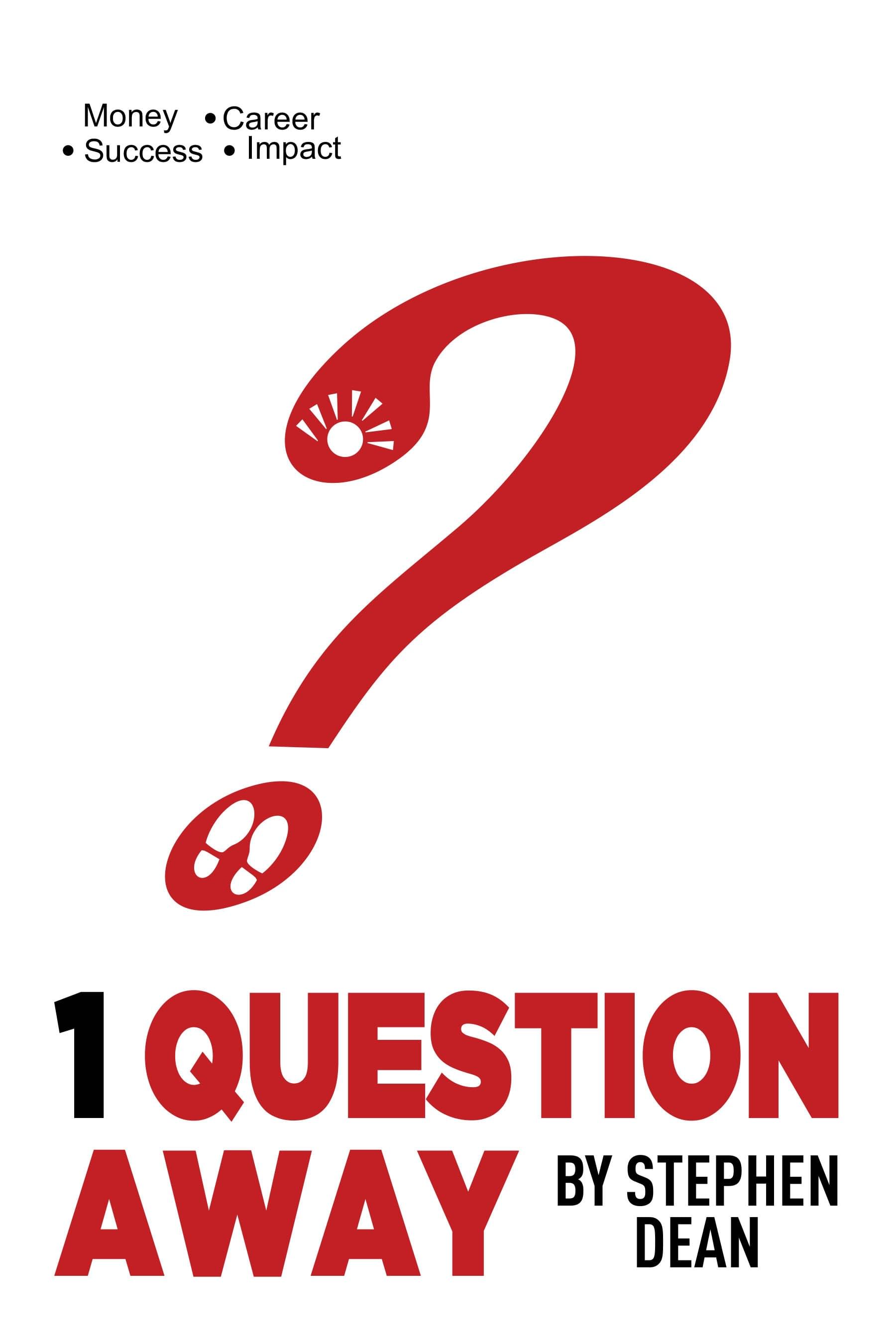 1 Question Away Paperback book on desk